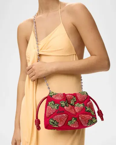 Loewe x Paula's Ibiza Strawberry-Beaded Crochet Clutch Bag | Thumbnail 5 Loewe x Paula's Ibiza Strawberry-Beaded Crochet Clutch Bag | Thumbnail 5