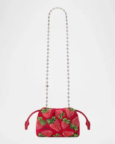 Loewe x Paula's Ibiza Strawberry-Beaded Crochet Clutch Bag | Thumbnail 7 Loewe x Paula's Ibiza Strawberry-Beaded Crochet Clutch Bag | Thumbnail 7