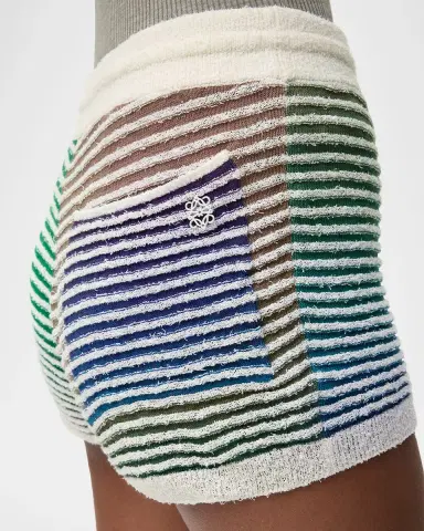 LOEWE x Paula's Ibiza Stretch Cotton Striped Knit Shorts | Thumbnail 5 LOEWE x Paula's Ibiza Stretch Cotton Striped Knit Shorts | Thumbnail 5
