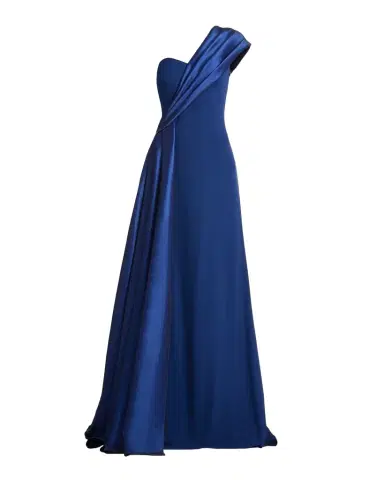 Tadashi Shoji One-Shoulder Draped Crepe Gown | Thumbnail 1 Tadashi Shoji One-Shoulder Draped Crepe Gown | Thumbnail 1
