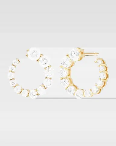 Melissa Kaye 18K Aria Statement Earrings with Diamonds | Thumbnail 2 Melissa Kaye 18K Aria Statement Earrings with Diamonds | Thumbnail 2