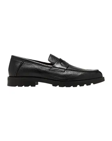 Santoni Men's Rock Deerskin Lug-Sole Penny Loafers | Thumbnail 1 Santoni Men's Rock Deerskin Lug-Sole Penny Loafers | Thumbnail 1