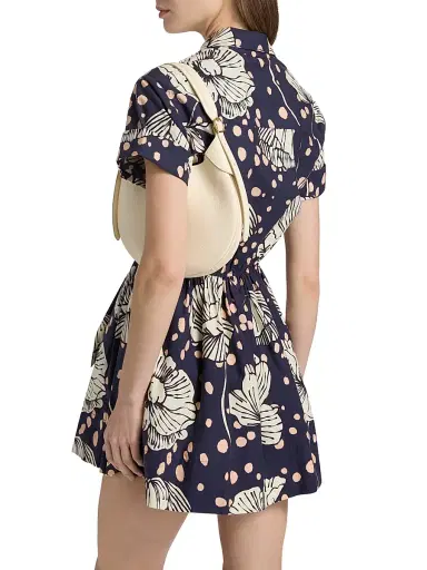 Cara Cara Women's Asbury Floral Mini-Shirtdress - Dotted Flora Navy | Thumbnail 5 Cara Cara Women's Asbury Floral Mini-Shirtdress - Dotted Flora Navy | Thumbnail 5