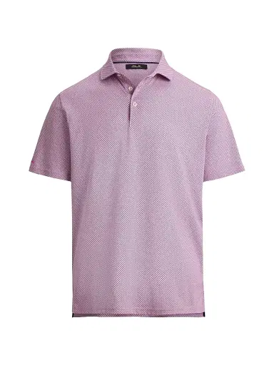 RLX Ralph Lauren Men's Cotton Jersey Polo Shirt - Dalia Pink Cambridge Rosette | Thumbnail 1 RLX Ralph Lauren Men's Cotton Jersey Polo Shirt - Dalia Pink Cambridge Rosette | Thumbnail 1