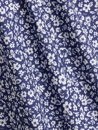 RLX Ralph Lauren Men's Lightweight Airflow Knit Polo Shirt - Refined Navy Ditsy Hibiscus | Thumbnail 2 RLX Ralph Lauren Men's Lightweight Airflow Knit Polo Shirt - Refined Navy Ditsy Hibiscus | Thumbnail 2