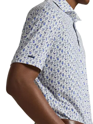 RLX Ralph Lauren Men's Lightweight Airflow Knit Polo Shirt - Ceramic White Chin | Thumbnail 5 RLX Ralph Lauren Men's Lightweight Airflow Knit Polo Shirt - Ceramic White Chin | Thumbnail 5