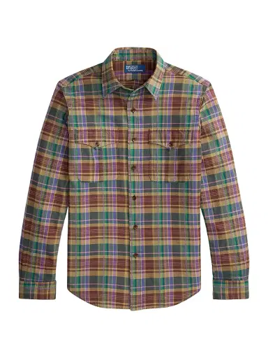 Polo Ralph Lauren Men's Bleeding Madras Cotton Shirt | Thumbnail 1 Polo Ralph Lauren Men's Bleeding Madras Cotton Shirt | Thumbnail 1