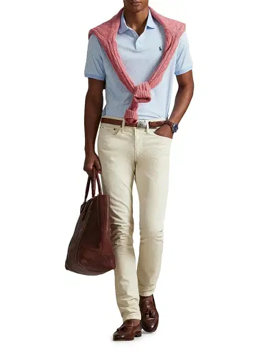 Polo Ralph Lauren Men's Interlock Cotton Polo Shirt | Thumbnail 2 Polo Ralph Lauren Men's Interlock Cotton Polo Shirt | Thumbnail 2