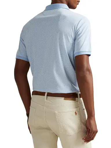 Polo Ralph Lauren Men's Interlock Cotton Polo Shirt | Thumbnail 4 Polo Ralph Lauren Men's Interlock Cotton Polo Shirt | Thumbnail 4