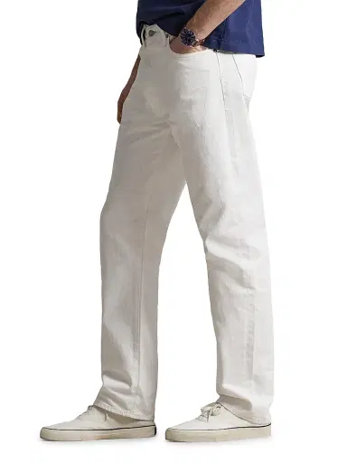 Polo Ralph Lauren Men's 3X1 Rigid Matheo Straight-Leg Jeans - Matheo Ceramic | Thumbnail 4 Polo Ralph Lauren Men's 3X1 Rigid Matheo Straight-Leg Jeans - Matheo Ceramic | Thumbnail 4