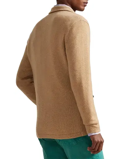 Polo Ralph Lauren Men's Cotton Double-Breasted Cardigan - New Camel Melange | Thumbnail 4 Polo Ralph Lauren Men's Cotton Double-Breasted Cardigan - New Camel Melange | Thumbnail 4
