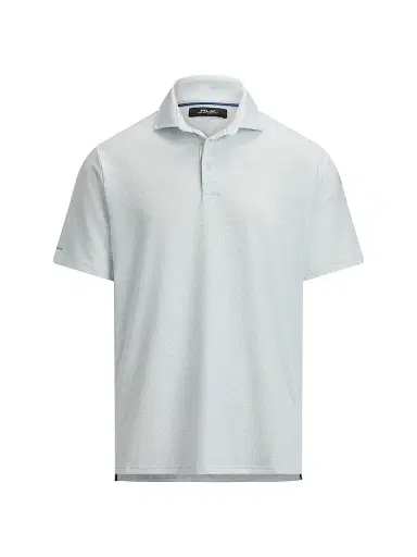 RLX Ralph Lauren Men's Lightweight Airflow Knit Polo Shirt - Office Blue Savannah Vine | Thumbnail 1 RLX Ralph Lauren Men's Lightweight Airflow Knit Polo Shirt - Office Blue Savannah Vine | Thumbnail 1