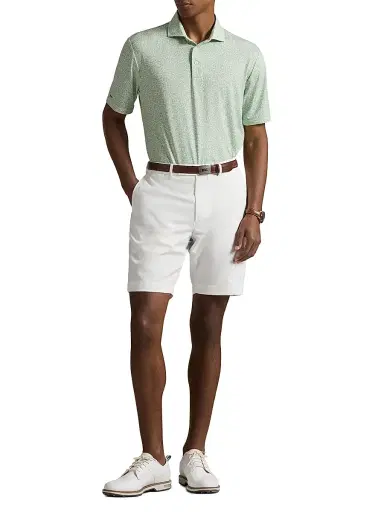 RLX Ralph Lauren Men's Lightweight Airflow Knit Polo Shirt - Outback Green Savannah Vine | Thumbnail 2 RLX Ralph Lauren Men's Lightweight Airflow Knit Polo Shirt - Outback Green Savannah Vine | Thumbnail 2