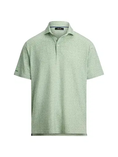 RLX Ralph Lauren Men's Lightweight Airflow Knit Polo Shirt - Outback Green Savannah Vine | Thumbnail 1 RLX Ralph Lauren Men's Lightweight Airflow Knit Polo Shirt - Outback Green Savannah Vine | Thumbnail 1
