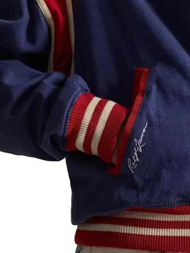 Polo Ralph Lauren Men's Yankees Heritage Twill Bomber Jacket | Thumbnail 6 Polo Ralph Lauren Men's Yankees Heritage Twill Bomber Jacket | Thumbnail 6