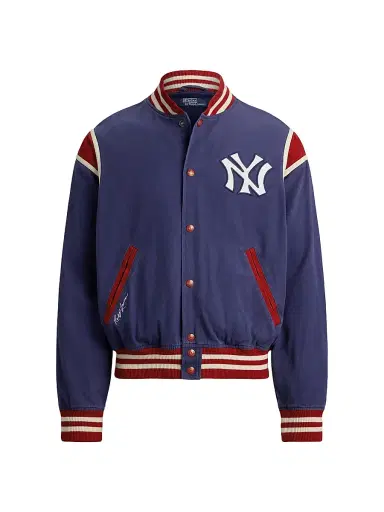 Polo Ralph Lauren Men's Yankees Heritage Twill Bomber Jacket | Thumbnail 1 Polo Ralph Lauren Men's Yankees Heritage Twill Bomber Jacket | Thumbnail 1