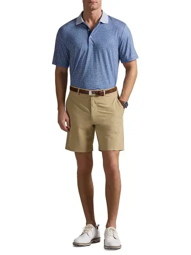RLX Ralph Lauren Men's Lightweight Airflow Knit Polo Shirt - Old Royal Old Fashioned | Thumbnail 2 RLX Ralph Lauren Men's Lightweight Airflow Knit Polo Shirt - Old Royal Old Fashioned | Thumbnail 2