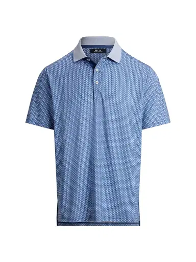 RLX Ralph Lauren Men's Lightweight Airflow Knit Polo Shirt - Old Royal Old Fashioned | Thumbnail 1 RLX Ralph Lauren Men's Lightweight Airflow Knit Polo Shirt - Old Royal Old Fashioned | Thumbnail 1