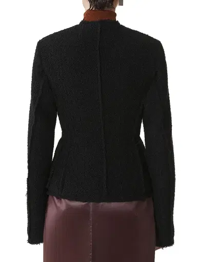 Lanvin Women's Asymmetrical Jacket in Boucle Wool | Thumbnail 4 Lanvin Women's Asymmetrical Jacket in Boucle Wool | Thumbnail 4