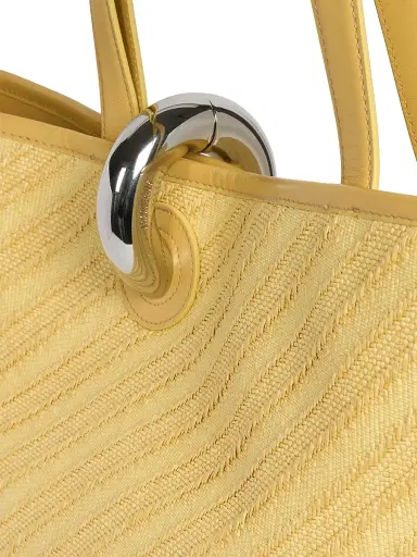 Jacquemus Women's Le Bambola Textured Tote Bag - Light Yellow | Thumbnail 5 Jacquemus Women's Le Bambola Textured Tote Bag - Light Yellow | Thumbnail 5