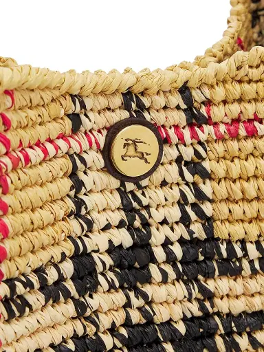 Burberry Women's Margate Large Raffia Hobo Bag | Thumbnail 6 Burberry Women's Margate Large Raffia Hobo Bag | Thumbnail 6