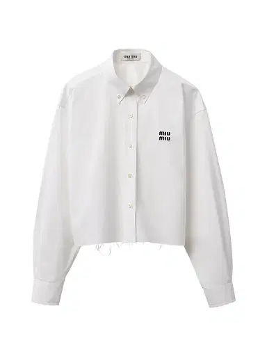 Miu Miu Women's Poplin Shirt - White | Thumbnail 1 Miu Miu Women's Poplin Shirt - White | Thumbnail 1