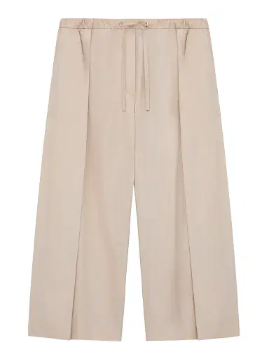 Loewe Women's x Paula's Ibiza Creased Cotton-Blend Crop Trousers | Thumbnail 1 Loewe Women's x Paula's Ibiza Creased Cotton-Blend Crop Trousers | Thumbnail 1