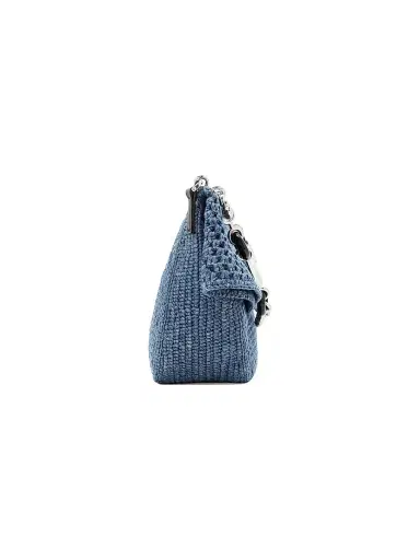 Loewe Women's x Paula's Ibiza Ola Medium Crochet Shoulder Bag - Denim Blue | Thumbnail 6 Loewe Women's x Paula's Ibiza Ola Medium Crochet Shoulder Bag - Denim Blue | Thumbnail 6