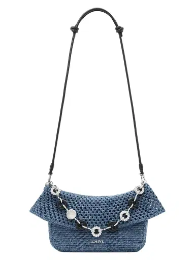 Loewe Women's x Paula's Ibiza Ola Medium Crochet Shoulder Bag - Denim Blue | Thumbnail 9 Loewe Women's x Paula's Ibiza Ola Medium Crochet Shoulder Bag - Denim Blue | Thumbnail 9