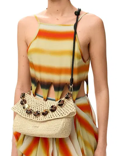 Loewe Women's x Paula's Ibiza Ola Medium Raffia Shoulder Bag - Natural | Thumbnail 2 Loewe Women's x Paula's Ibiza Ola Medium Raffia Shoulder Bag - Natural | Thumbnail 2