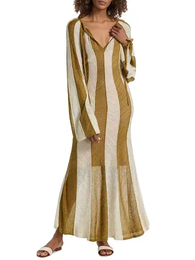 Zimmermann Women's Mahon Splice Stripe Maxi Dress | Thumbnail 2 Zimmermann Women's Mahon Splice Stripe Maxi Dress | Thumbnail 2