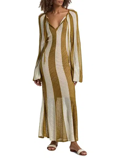 Zimmermann Women's Mahon Splice Stripe Maxi Dress | Thumbnail 3 Zimmermann Women's Mahon Splice Stripe Maxi Dress | Thumbnail 3