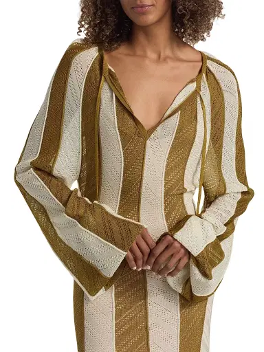 Zimmermann Women's Mahon Splice Stripe Maxi Dress | Thumbnail 6 Zimmermann Women's Mahon Splice Stripe Maxi Dress | Thumbnail 6