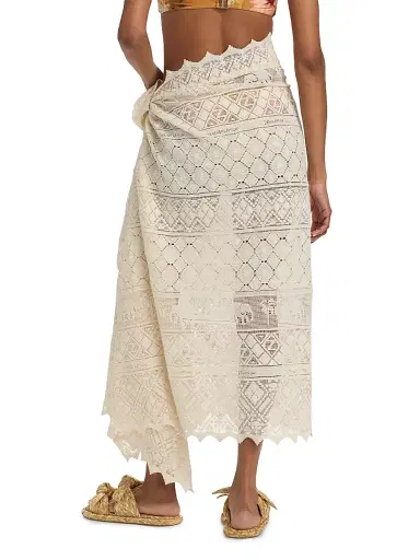 Zimmermann Women's Woven Cotton Pareo - Cream | Thumbnail 4 Zimmermann Women's Woven Cotton Pareo - Cream | Thumbnail 4