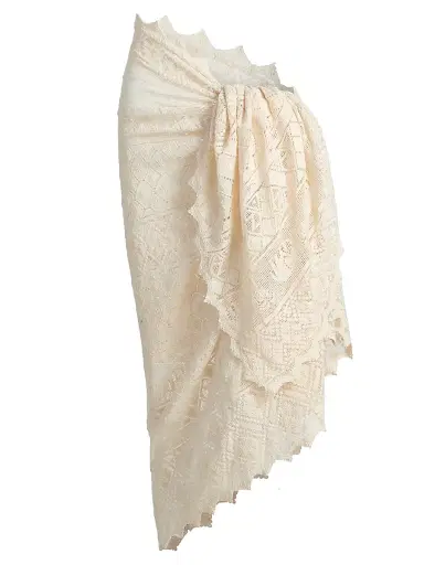 Zimmermann Women's Woven Cotton Pareo - Cream | Thumbnail 1 Zimmermann Women's Woven Cotton Pareo - Cream | Thumbnail 1