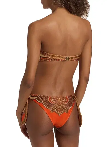 Zimmermann Women's Mahon Scarf Tie Bikini Top - Tangerine Paisley | Thumbnail 4 Zimmermann Women's Mahon Scarf Tie Bikini Top - Tangerine Paisley | Thumbnail 4