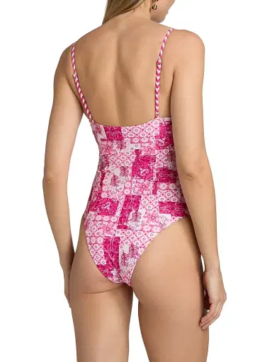 Ramy Brook Women's Jayda Printed One-Piece Swimsuit - Radiant Pink Combo | Thumbnail 4 Ramy Brook Women's Jayda Printed One-Piece Swimsuit - Radiant Pink Combo | Thumbnail 4