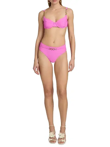 Ramy Brook Women's Bethany Bikini Bottom - Radiant Pink | Thumbnail 2 Ramy Brook Women's Bethany Bikini Bottom - Radiant Pink | Thumbnail 2