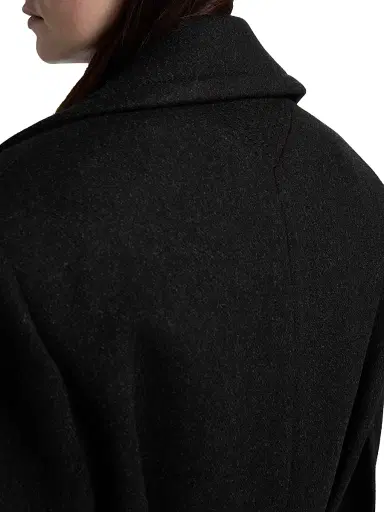 Lanvin Women's Cropped Wool Peacoat - Anthracite | Thumbnail 6 Lanvin Women's Cropped Wool Peacoat - Anthracite | Thumbnail 6