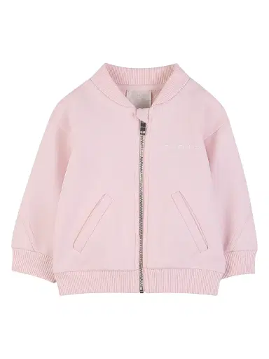 Givenchy Baby Girl's & Little Girl's Cotton Logo Bomber Jacket - Marshmallow | Thumbnail 1 Givenchy Baby Girl's & Little Girl's Cotton Logo Bomber Jacket - Marshmallow | Thumbnail 1