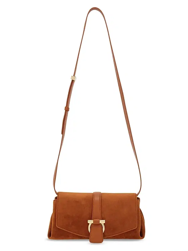 Women's Front Flap Suede Crossbody Bag - Naturale Resort Women's Front Flap Suede Crossbody Bag - Naturale Resort