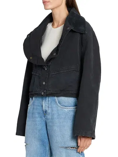 Maison Margiela Women's Cotton Canvas Sport Coat | Thumbnail 4 Maison Margiela Women's Cotton Canvas Sport Coat | Thumbnail 4