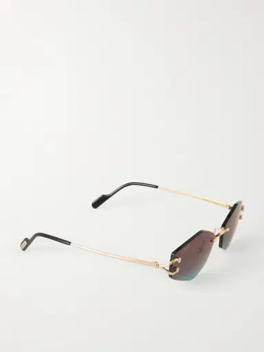 Cartier Eyewear Squared-Frame Metal Sunglasses - Men | Thumbnail 4 Cartier Eyewear Squared-Frame Metal Sunglasses - Men | Thumbnail 4