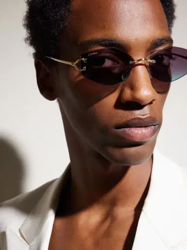 Cartier Eyewear Squared-Frame Metal Sunglasses - Men | Thumbnail 5 Cartier Eyewear Squared-Frame Metal Sunglasses - Men | Thumbnail 5