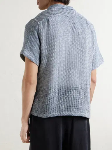 Portuguese Flannel Agora Camp-Collar Cotton-Blend Shirt - Men | Thumbnail 4 Portuguese Flannel Agora Camp-Collar Cotton-Blend Shirt - Men | Thumbnail 4