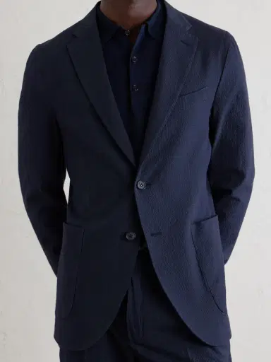 Slowear Seersucker Suit Jacket - Men | Thumbnail 5 Slowear Seersucker Suit Jacket - Men | Thumbnail 5