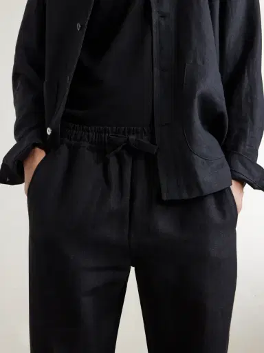 Saman Amel Straight-Leg Linen Trousers - Men | Thumbnail 5 Saman Amel Straight-Leg Linen Trousers - Men | Thumbnail 5