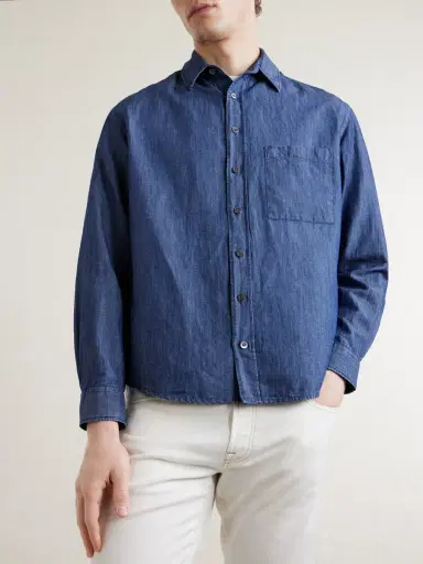 Canali Button-Down Collar Cotton and Linen-Blend Shirt - Men | Thumbnail 3 Canali Button-Down Collar Cotton and Linen-Blend Shirt - Men | Thumbnail 3