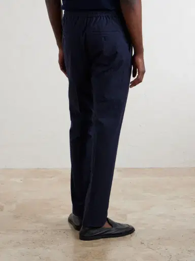 Slowear Tapered Cotton-Blend Seersucker Trousers - Men | Thumbnail 4 Slowear Tapered Cotton-Blend Seersucker Trousers - Men | Thumbnail 4