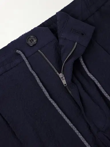 Slowear Tapered Cotton-Blend Seersucker Trousers - Men | Thumbnail 6 Slowear Tapered Cotton-Blend Seersucker Trousers - Men | Thumbnail 6